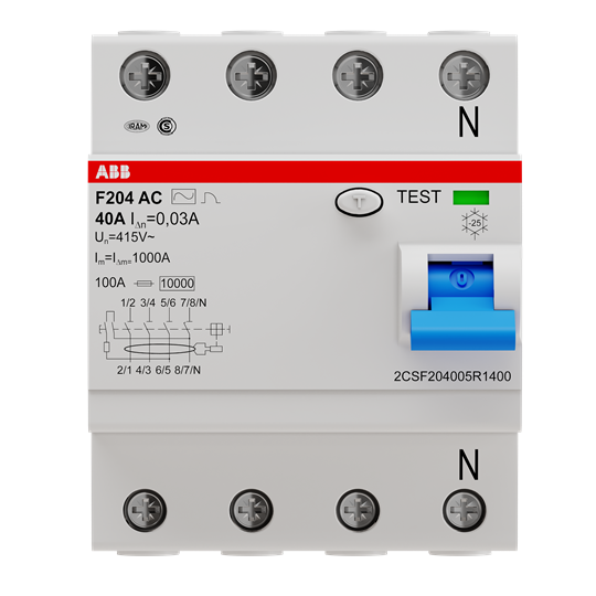 2CSF204005R1400 ABB - F204 AC-40/0.03 IEC
