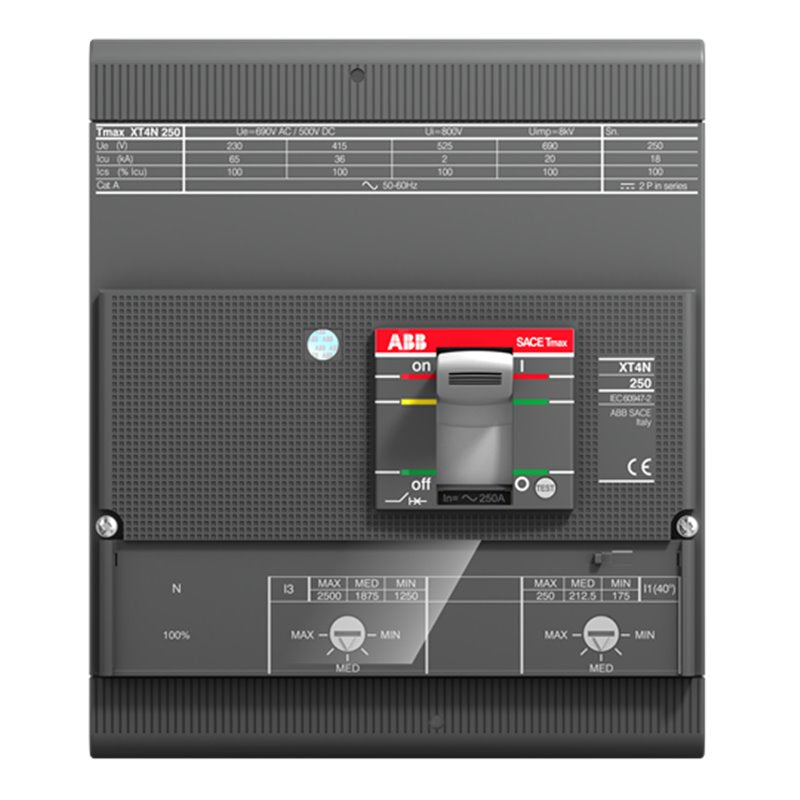 1SDA068395R1 ABB - XT4L 250 TMA 200-2000 4p F F InN100%
