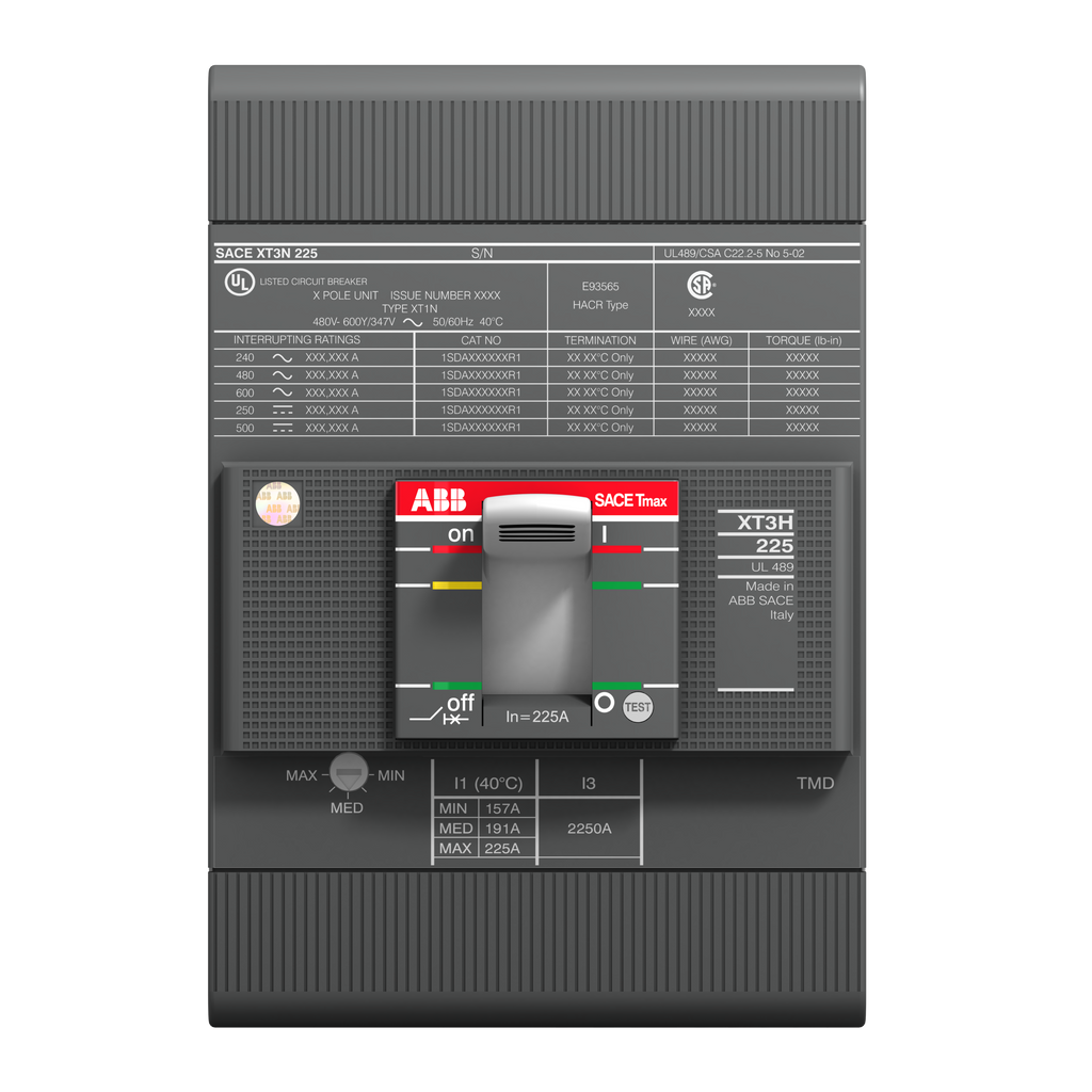 1SDA065394R1 ABB - Ts3H-D 225 MCS-UL/CSA Im=2250A 3p F F