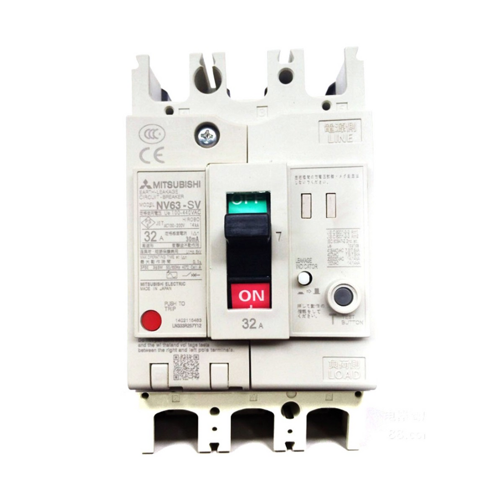 NV63-SV 3P 40A 100-440V 30MA CE Mitsubishi