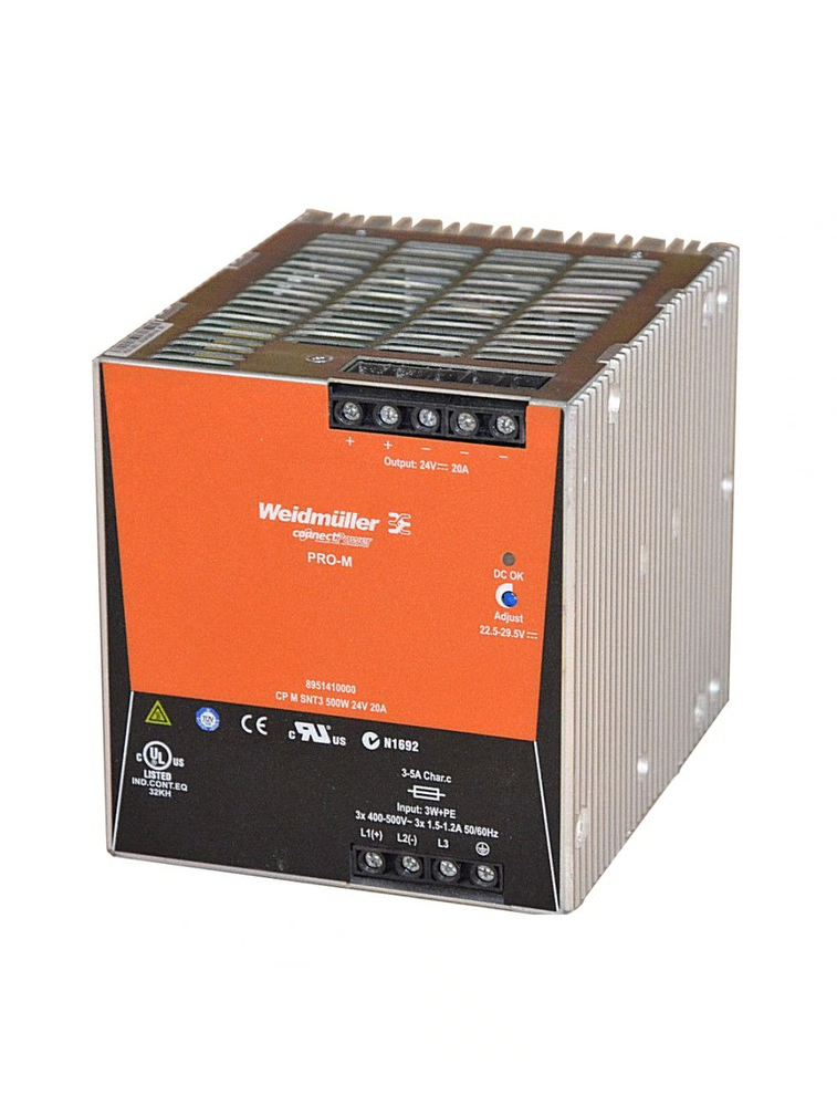 8951410000 Weidmuller - CP M SNT3 500W 24V 20A