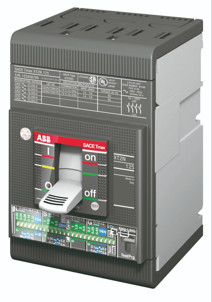 1SDX101699R1 ABB - XT4H 250 Ekip Dip LS/I In=250A 3p F F UL/CSA + Acc