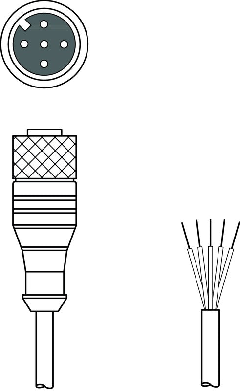 50132080 Leuze - KD U-M12-5A-V1-100