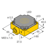 Load image into Gallery viewer, 1540800 Turck - NI75U-CP80-VP4X2