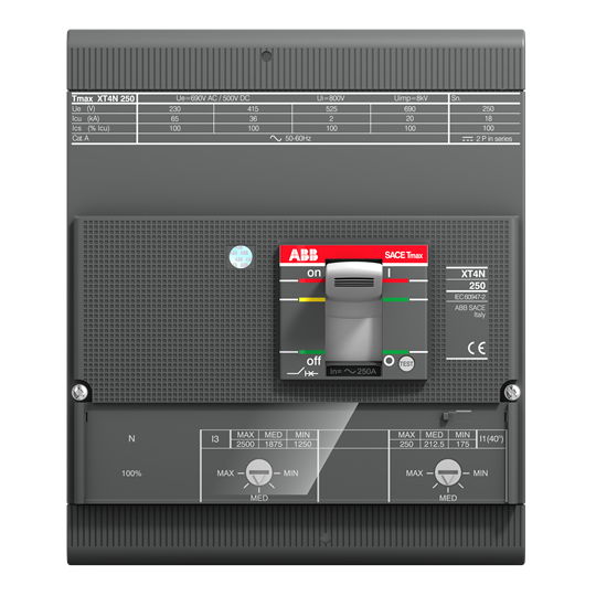 1SDA075220R1 ABB - XT4S 250 TMA 200 1000..2000 4p FF UL/CSA