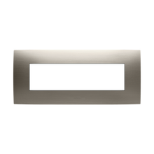 Load image into Gallery viewer, 2CSK0719CH ABB - 7 modules frame, brushed steel 1gang(s) Stainless steel Horizontal mounting - Chiara