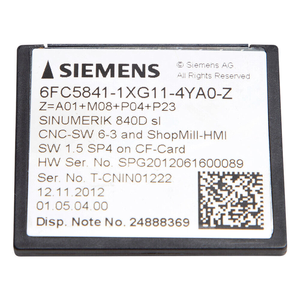 Siemens 6FC5841-1XG11-4YA0-Z