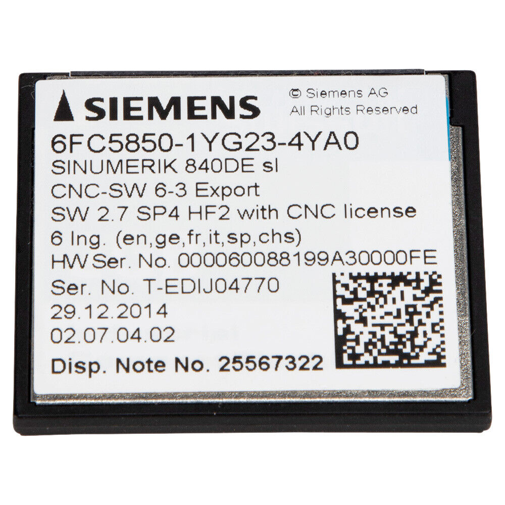 Siemens 6FC5850-1YG23-4YA0