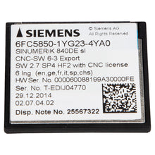 Load image into Gallery viewer, Siemens 6FC5850-1YG23-4YA0
