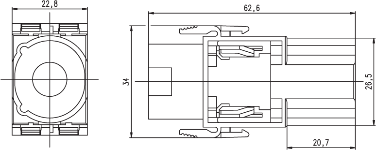 C146 A01 001 E8 Amphenol
